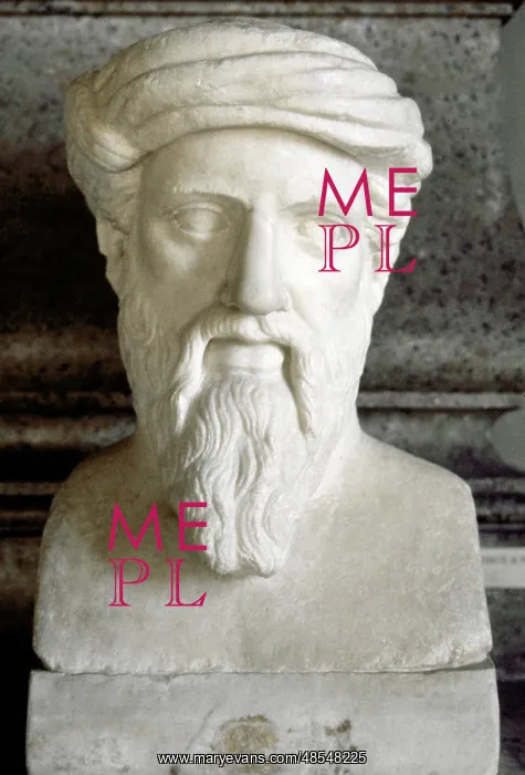 : Pythagoras of Samos (570 BC-495 BC). Ionic Greek philosopher : Pythagoras of Samos (570 BC-495 BC). Ionic Greek philosopher