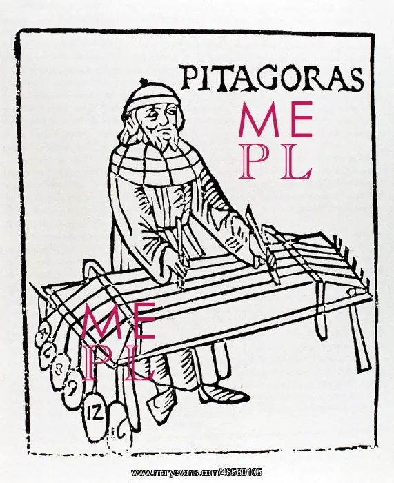 : Pythagoras of Samos (570 BC-495 BC). Engraving : Pythagoras of Samos (570 BC-495 BC). Engraving