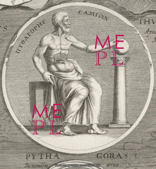 : Pythagoras of Samos, ancient Greek philosopher, c.570-495 BC : Pythagoras of Samos, ancient Greek philosopher, c.570-495 BC