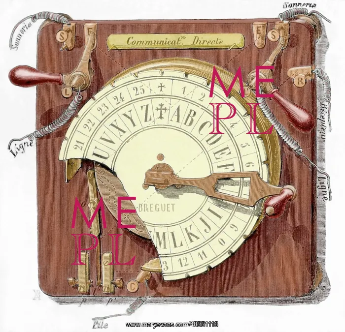 : Quadrant telegraph by Breguet : Quadrant telegraph by Breguet
