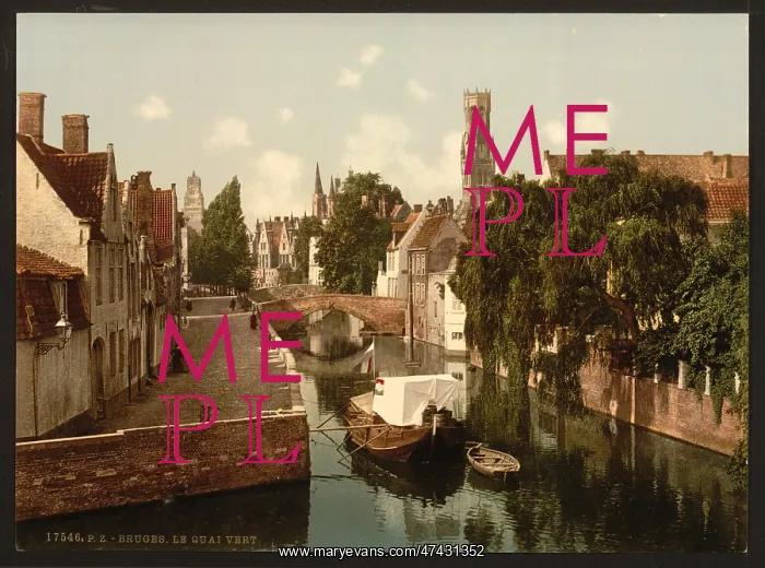: Quai vert, Bruges, Belgium : Quai vert, Bruges, Belgium