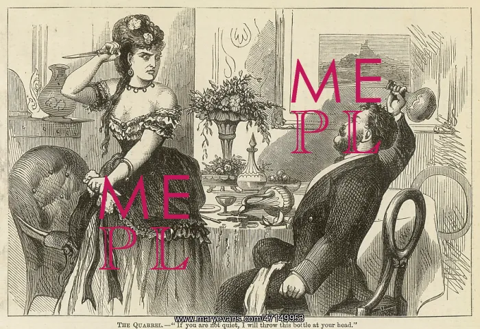 : Quarrel between a husband and wife : Quarrel between a husband and wife