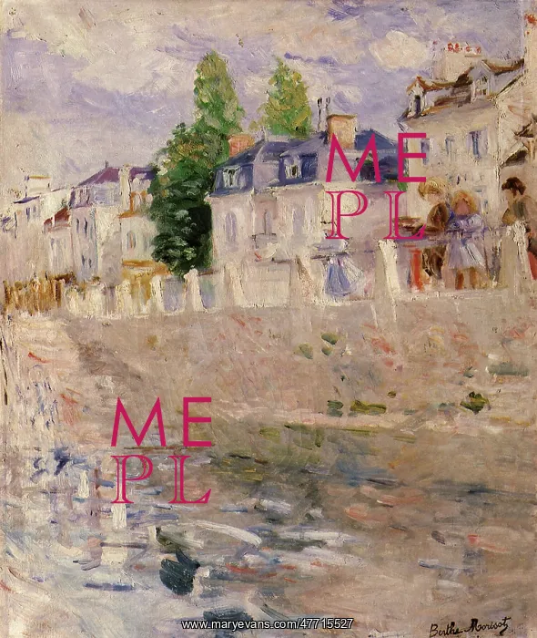  : The Quay at Bougival, by Berthe Morisot