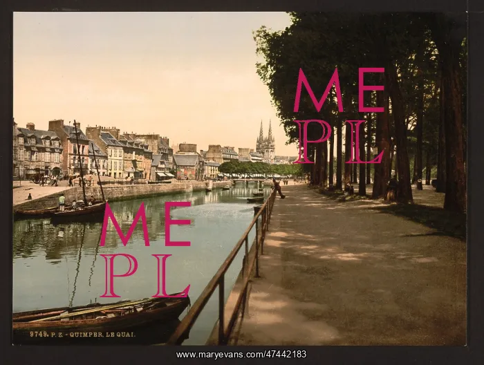 : The quay, Quimper, France : The quay, Quimper, France