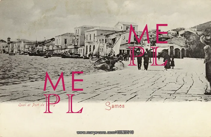 : Quayside of the the Port of Vathy, Samos, Greece : Quayside of the the Port of Vathy, Samos, Greece