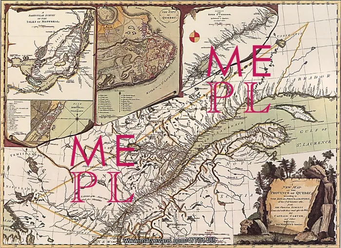 : Quebec Map 1776 : Quebec Map 1776