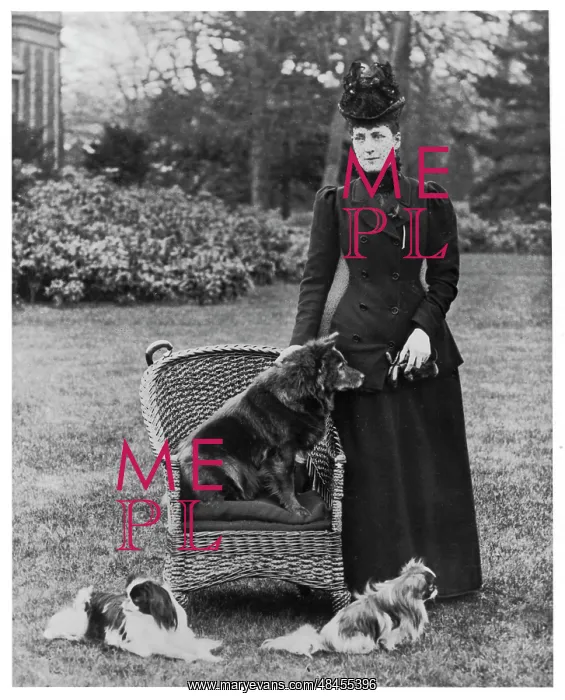 : Queen Alexandra with her dogs : Queen Alexandra with her dogs