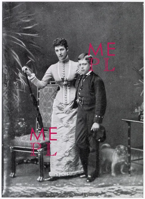 : Queen Alexandra and the future King George V : Queen Alexandra and the future King George V