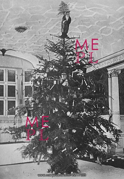 : Queen Alexandra's Christmas tree at Sandringham : Queen Alexandra's Christmas tree at Sandringham