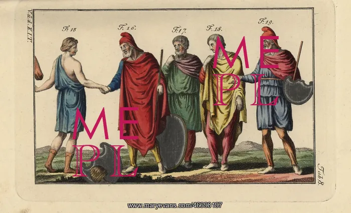 : Queen of the Amazons, King Priamus, and Phrygian : Queen of the Amazons, King Priamus, and Phrygian