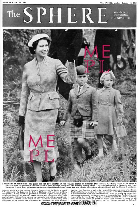 : The Queen and her two children : The Queen and her two children
