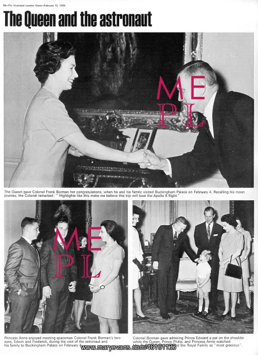 : The Queen and Colonel Frank Borman : The Queen and Colonel Frank Borman