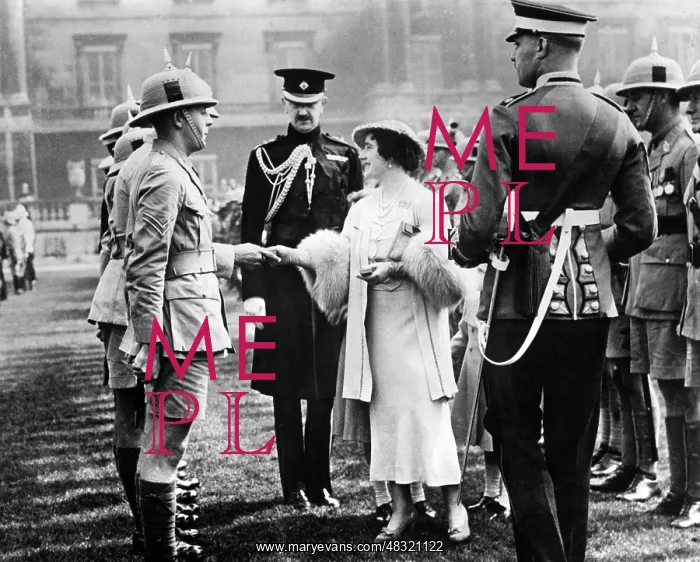 : Queen Elizabeth at the coronation ceremony, 1937 : Queen Elizabeth at the coronation ceremony, 1937
