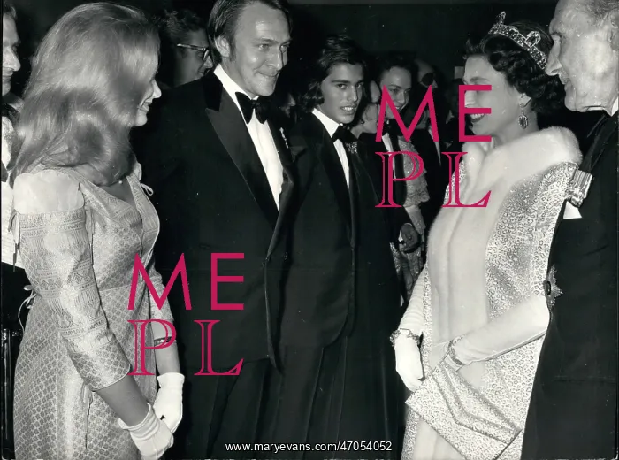 : Queen Elizabeth II and Christopher Plummer : Queen Elizabeth II and Christopher Plummer