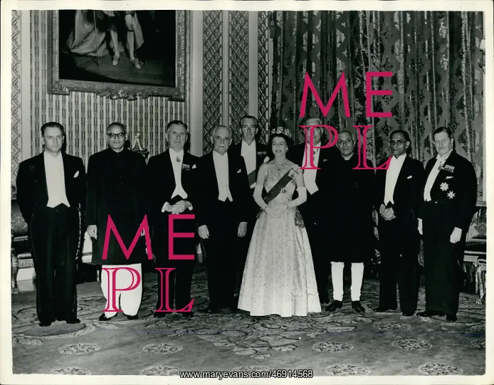 : Queen Elizabeth II and Commonwealth guests : Queen Elizabeth II and Commonwealth guests