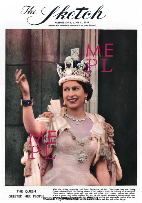 : Queen Elizabeth II on Coronation Day : Queen Elizabeth II on Coronation Day