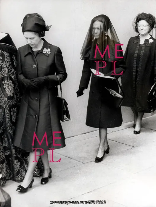 : Queen Elizabeth II and Duchess of Windsor, funeral : Queen Elizabeth II and Duchess of Windsor, funeral