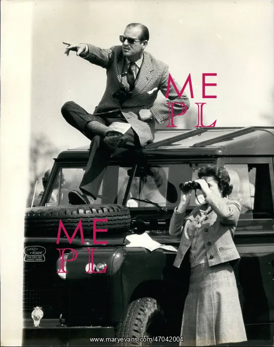 : Queen Elizabeth II and Duke of Edinburgh, Badminton : Queen Elizabeth II and Duke of Edinburgh, Badminton