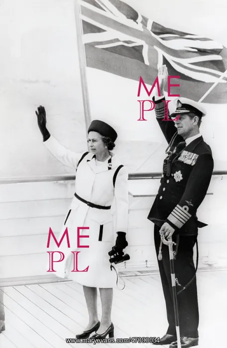 : Queen Elizabeth II and Duke of Edinburgh, Spithead : Queen Elizabeth II and Duke of Edinburgh, Spithead