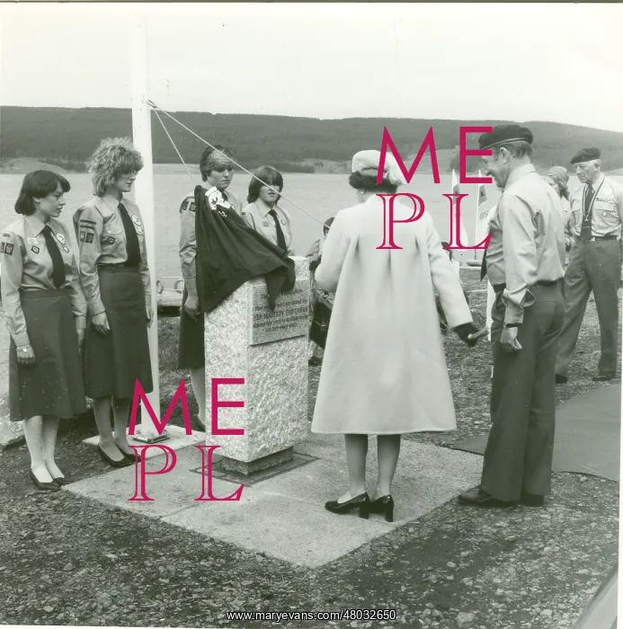 : Queen Elizabeth II at Kielder Water : Queen Elizabeth II at Kielder Water