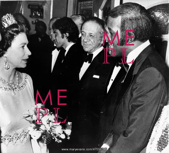 : Queen Elizabeth II, Lovelace Watkins and Sid James : Queen Elizabeth II, Lovelace Watkins and Sid James