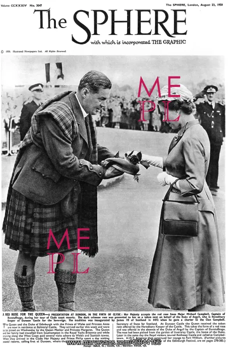: Queen Elizabeth II - presentation at Dunoon : Queen Elizabeth II - presentation at Dunoon