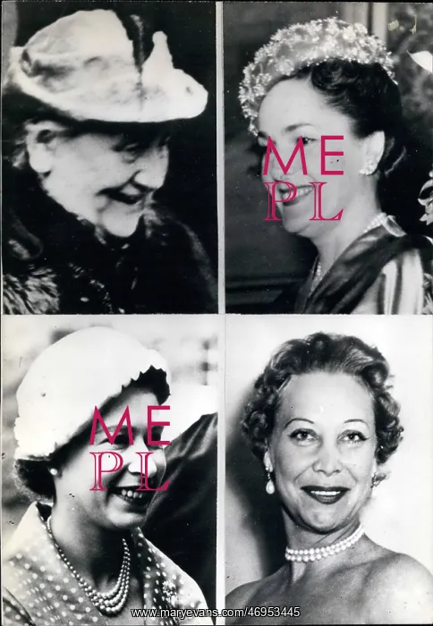 : Queen Elizabeth II and three other queens : Queen Elizabeth II and three other queens