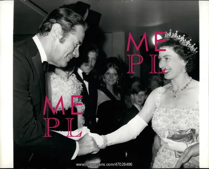 : Queen Elizabeth II and Rex Harrison : Queen Elizabeth II and Rex Harrison