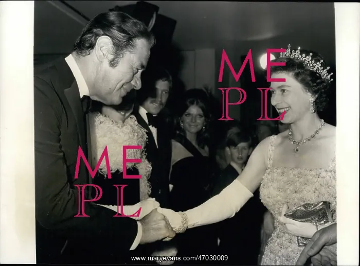 : Queen Elizabeth II and Rex Harrison : Queen Elizabeth II and Rex Harrison
