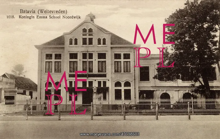 : Queen Emma School, Batavia (Jakarta), Java, Indonesia : Queen Emma School, Batavia (Jakarta), Java, Indonesia
