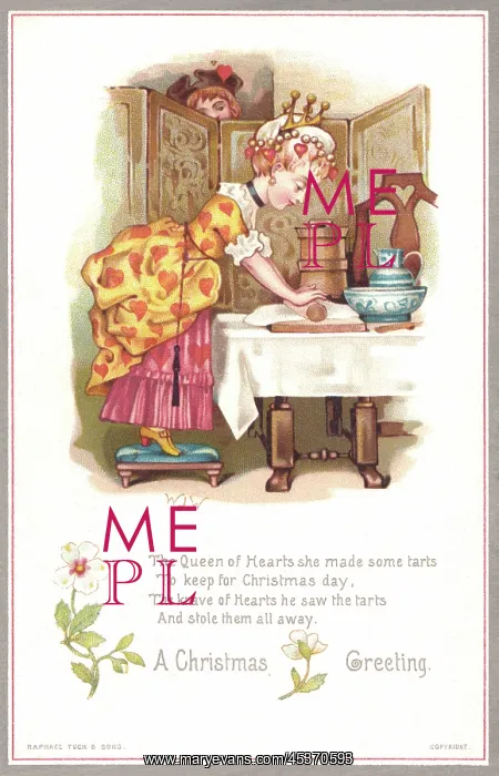 : Queen of Hearts Christmas card : Queen of Hearts Christmas card