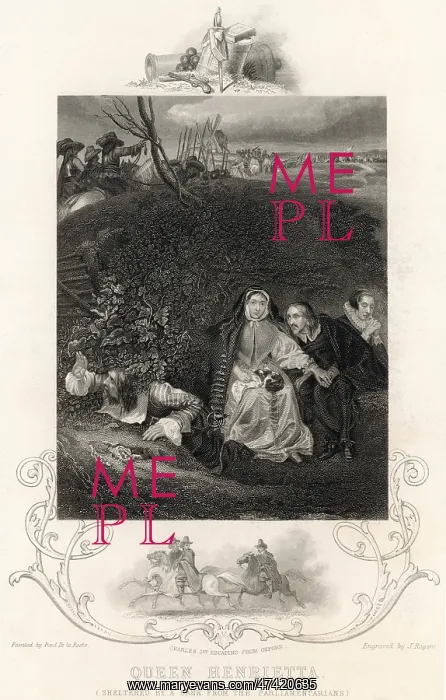  : Queen Henrietta Maria flees