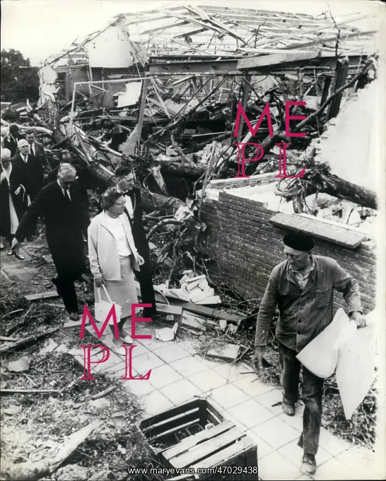 : Queen Juliana of the Netherlands, site of tornado : Queen Juliana of the Netherlands, site of tornado
