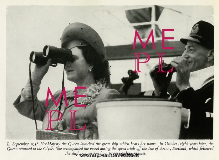 : Queen launches the ship that bore her name : Queen launches the ship that bore her name