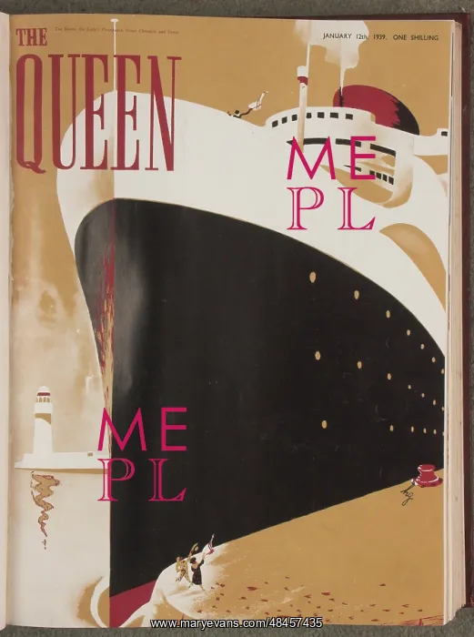 : The Queen mag / cruise 1938 : The Queen mag / cruise 1938