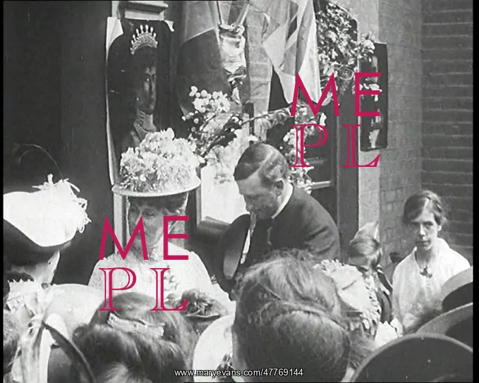 : Queen Mary Accepting A Bouquet Of Flowers From : Queen Mary Accepting A Bouquet Of Flowers From