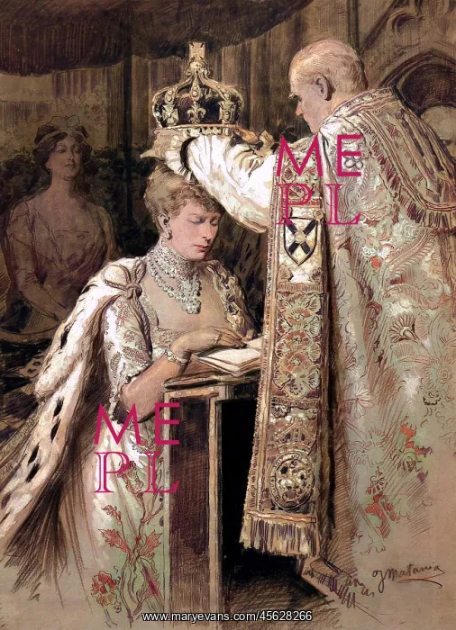  : Queen Mary being crowned