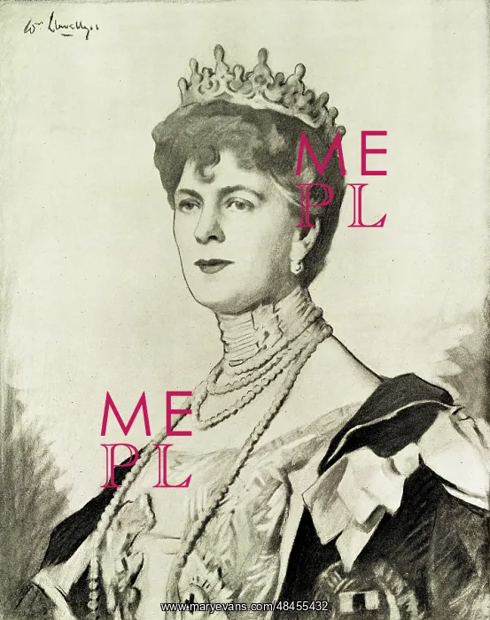  : Queen Mary drawn by Sir William Llewellyn