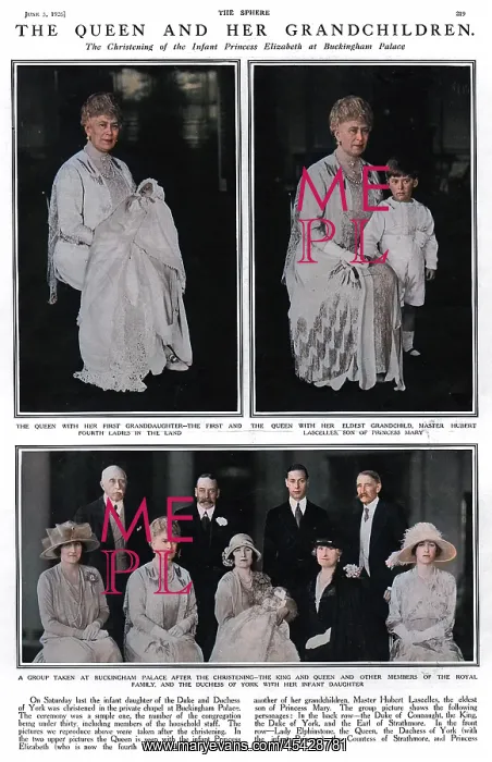 : Queen Mary and her grandchildren : Queen Mary and her grandchildren