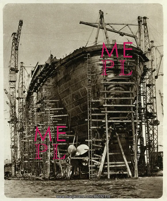 : Queen Mary Ocean Liner, in construction : Queen Mary Ocean Liner, in construction