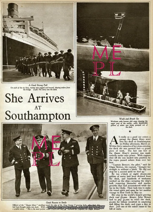 : Queen Mary Ocean Liner, at Southampton : Queen Mary Ocean Liner, at Southampton
