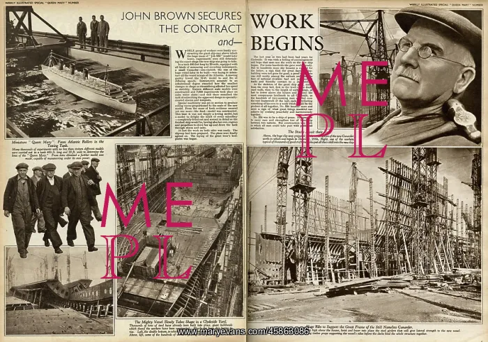 : Queen Mary Ocean Liner work begins : Queen Mary Ocean Liner work begins