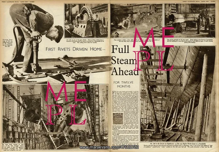 : Queen Mary Ocean Liner work begins : Queen Mary Ocean Liner work begins
