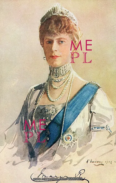 : Queen Mary by Sir John Lavery : Queen Mary by Sir John Lavery