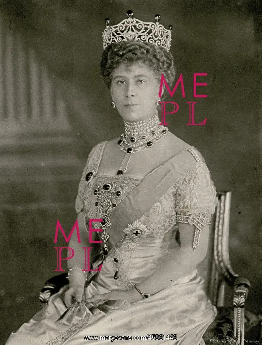 : Queen Mary at a state function : Queen Mary at a state function