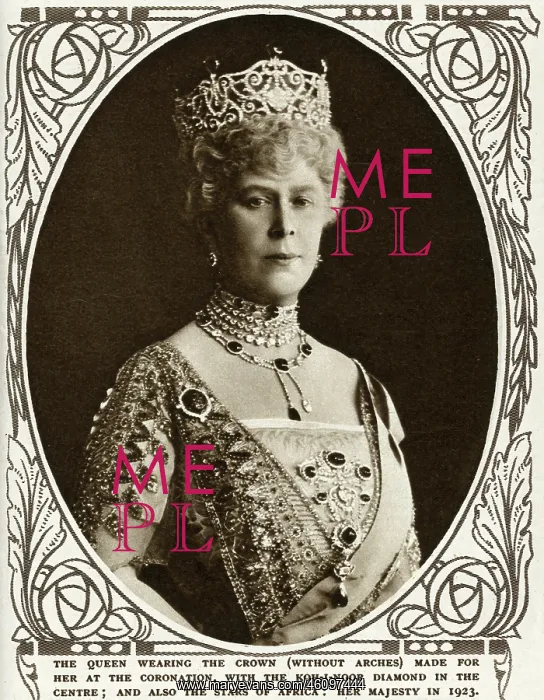 : Queen Mary at a state function : Queen Mary at a state function