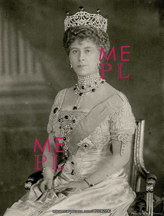 : Queen Mary at a state function : Queen Mary at a state function