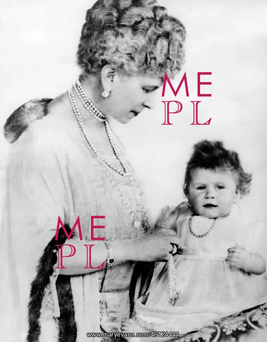 : Queen Mary of Teck and Princess Elizabeth : Queen Mary of Teck and Princess Elizabeth