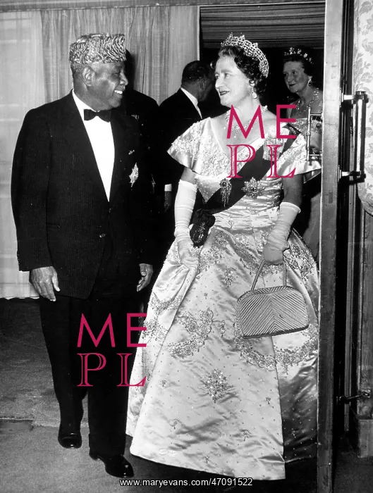 : Queen Mother and General Abboud of Sudan : Queen Mother and General Abboud of Sudan