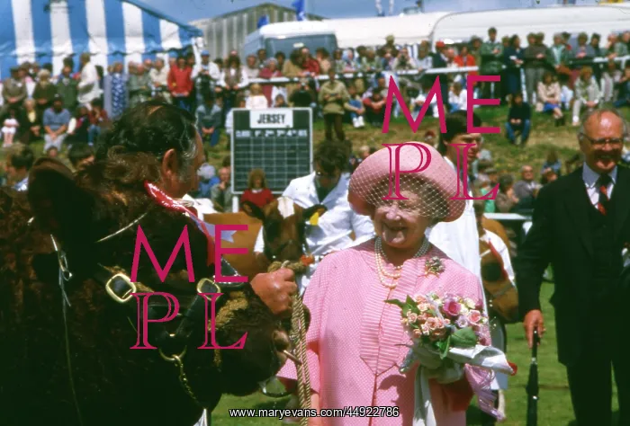 : Queen Mother at the Royal Cornwall Show, Wadebridge : Queen Mother at the Royal Cornwall Show, Wadebridge